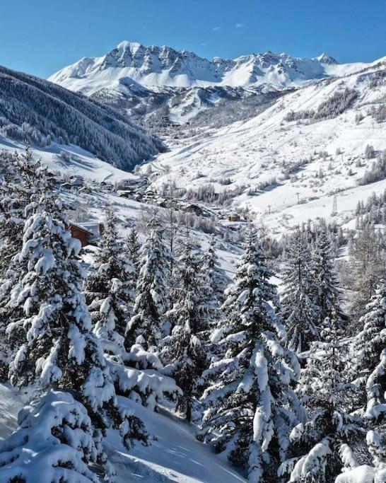 T2/3 6Pers & Pied Des Pistes & Piscine Chauffee Apartment Vars  Bagian luar foto
