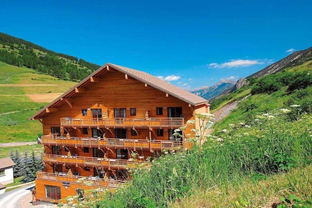 T2/3 6Pers & Pied Des Pistes & Piscine Chauffee Apartment Vars  Bagian luar foto