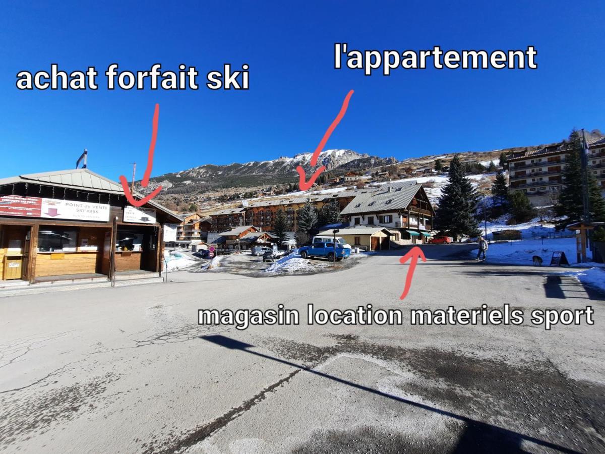 T2/3 6Pers & Pied Des Pistes & Piscine Chauffee Apartment Vars  Ruang foto